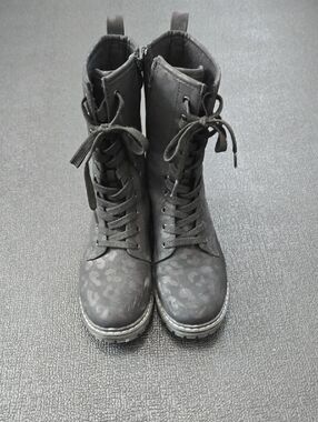 Corky's Women's Black Lace-Up Combat Boots